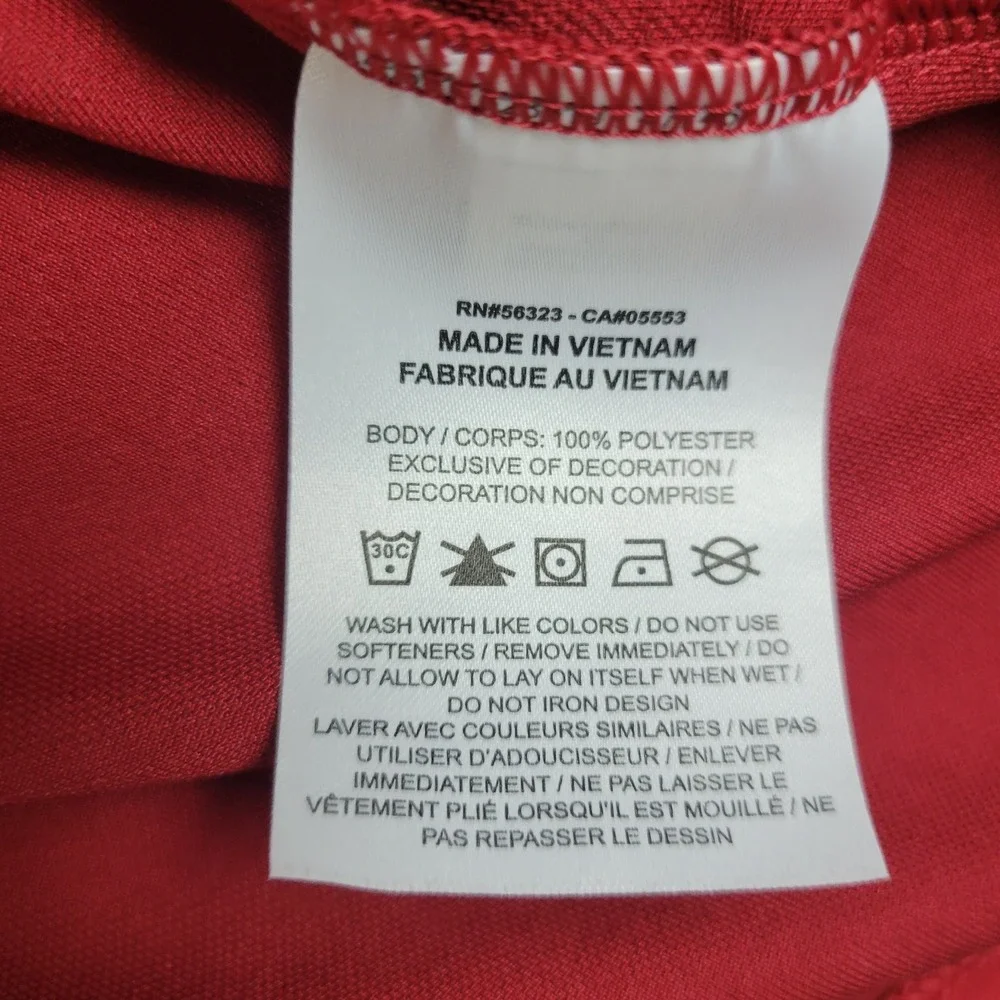 Nike Dri Fit NFL Arizona Cardinals Womens XL Red Performance Polo SS
